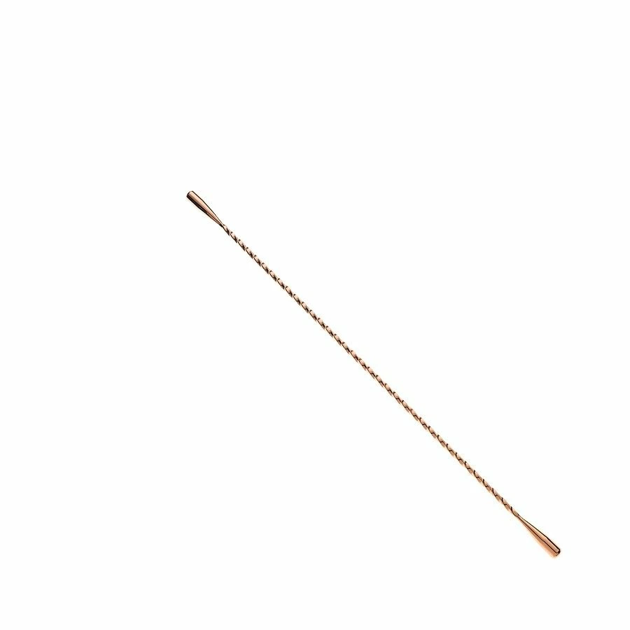 Mercer Barfly 17" Stainless Steel Double Ended Stirrer | Antique Copper 3 Mercer Barfly 17" Stainless Steel Double Ended Stirrer | Antique Copper
