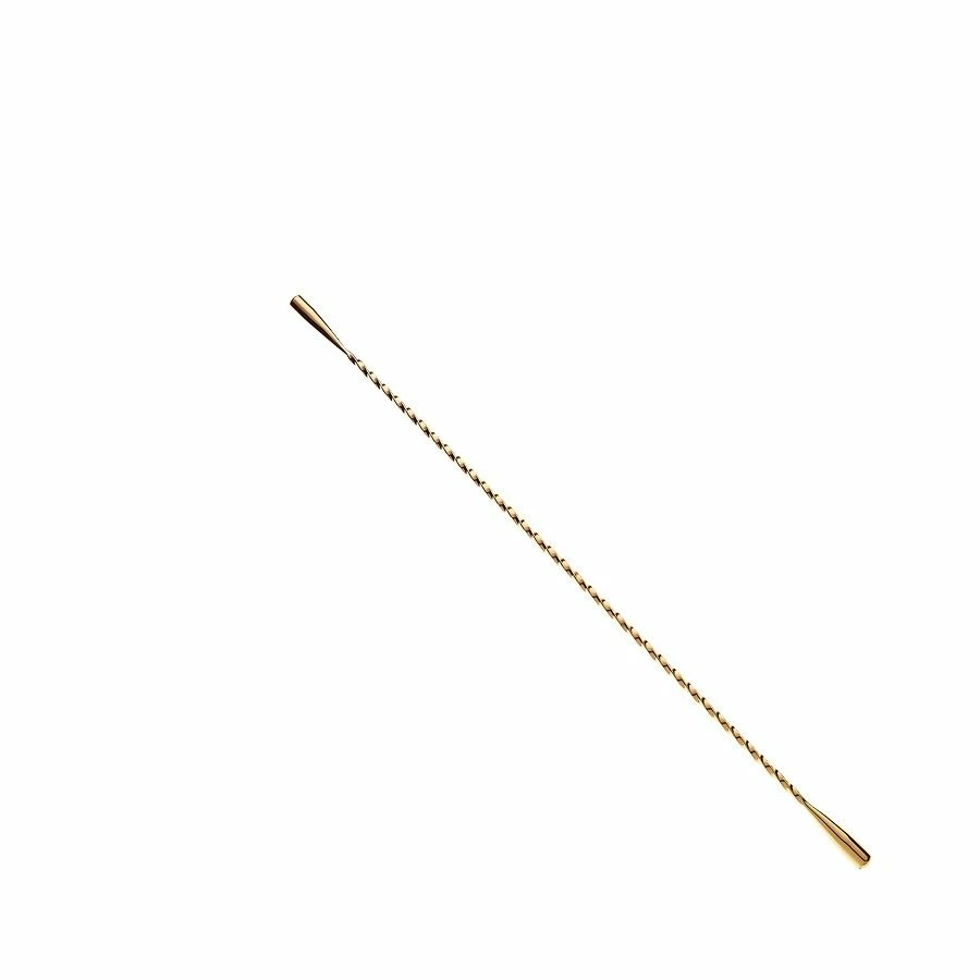 Mercer Barfly 17" Stainless Steel Double Ended Stirrer | Gold Plated 3 Mercer Barfly 17" Stainless Steel Double Ended Stirrer | Gold Plated