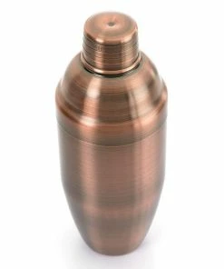 Mercer Barfly 3-Piece Heavy-Duty Cocktail Shaker Set | Antique Copper -Glassware & Drinkware Shop m37038acp heavy duty cocktail shaker set
