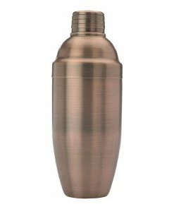 Mercer Barfly 3-Piece Japanese-Style Cocktail Shaker Set | Antique Copper -Glassware & Drinkware Shop m37039acp 3 pc japanese style cocktail shaker set