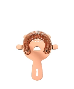 Mercer Barfly 4 Prong Heavy-Duty Spring Bar Strainer | Copper Plated