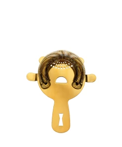 Mercer Barfly 4 Prong Heavy-Duty Spring Bar Strainer | Gold Plated