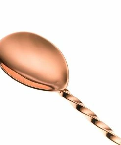 Mercer Barfly 11.8" Bar Spoon With Muddler | Copper Plated -Glassware & Drinkware Shop mercer barfly 11.8in copper plated bar spoon with muddler m37018cp image3