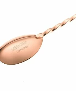 Mercer Barfly 11.8" Bar Spoon With Muddler | Copper Plated -Glassware & Drinkware Shop mercer barfly 11.8in copper plated bar spoon with muddler m37018cp image4