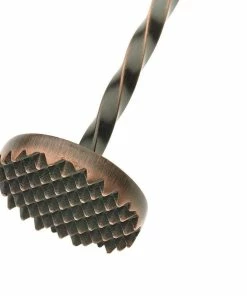 Mercer Barfly 15.75" Bar Spoon With Muddler | Antique Copper 7 Mercer Barfly 15.75" Bar Spoon With Muddler | Antique Copper -Glassware & Drinkware Shop mercer barfly 15.75 inch antique copper bar spoon with muddler muddler