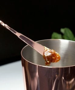 Mercer Barfly 13.2" Japanese-Style Bar Spoon | Copper Plated -Glassware & Drinkware Shop mercer barfly copper plated japanese style bar spoon blending