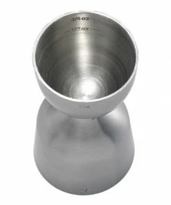 Mercer Barfly 1oz X 2oz Bell Style Jigger | Stainless Steel -Glassware & Drinkware Shop mercer barfly jigger 1oz 2oz stainless steel 3
