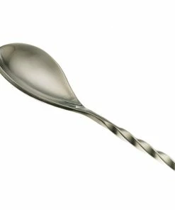 Mercer Barfly 13.2" Japanese-Style Bar Spoon | Stainless Steel -Glassware & Drinkware Shop mercer barfly stainless steel japanese style bar spoon spoon end