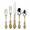 Oneida 18/10 Stainless Steel 20-Piece Flatware Set | Golden Michelangelo