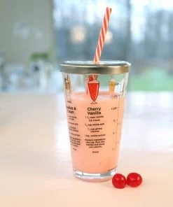 Kikkerland Recipe Glass | Milkshake 11 Kikkerland Recipe Glass | Milkshake -Glassware & Drinkware Shop milkshake life 2