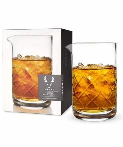 Viski® Professional Lead-Free Crystal Mixing Glass -Glassware & Drinkware Shop mixglass1