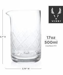 Viski® Professional Lead-Free Crystal Mixing Glass -Glassware & Drinkware Shop mixglass3