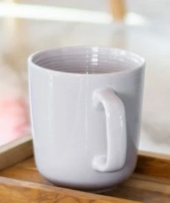 Everything Kitchens Modern Colorful Neutrals - Rippled 12oz Mugs (Set Of 4) - Glazed | Dusty Purple -Glassware & Drinkware Shop modern colorful neutrals rippled mugs 0000 dsc0046