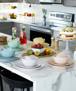 Everything Kitchens Modern Colorful Neutrals - Rippled 12oz Mugs (Set Of 4) - Glazed | Dusty Purple -Glassware & Drinkware Shop modern ripple glazed squares 0002 ek modern ripple lifestyles glazed 3106 31