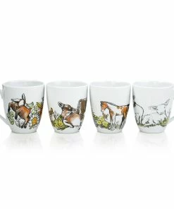 Everything Kitchens Barnyard Baby Animals 12oz Mugs (Set Of 4) | Assorted