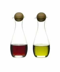 Sagaform Nature Oil/Vinegar Bottles With Oak Stopper