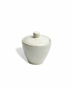 Carmel Ceramica Cozina Sugar Bowl With Lid | White