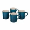 Le Creuset 14oz Mugs (Set Of 4) | Deep Teal 2 Le Creuset 14oz Mugs (Set Of 4) | Deep Teal -Glassware & Drinkware Shop pg9043 007d 1