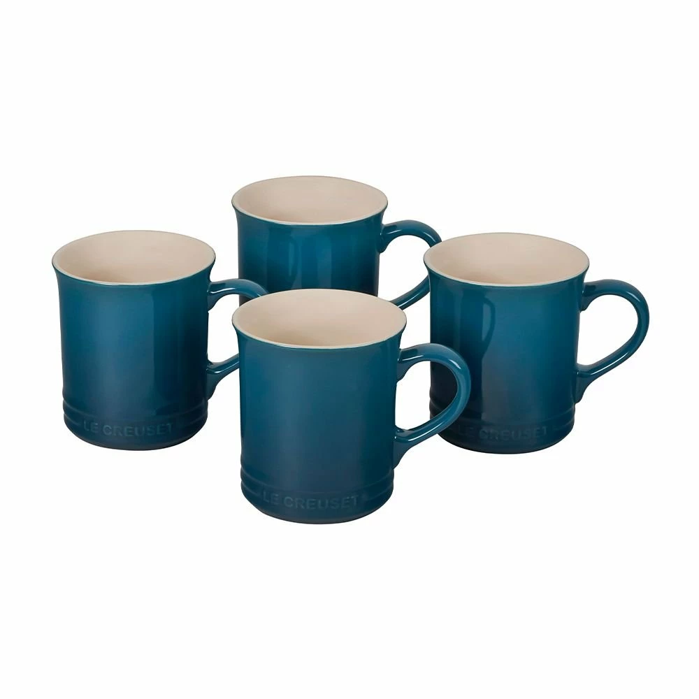 Le Creuset 14oz Mugs (Set Of 4) | Deep Teal 3 Le Creuset 14oz Mugs (Set Of 4) | Deep Teal