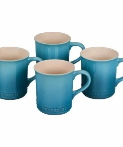 Le Creuset 14oz Mugs (Set Of 4) | Caribbean Blue