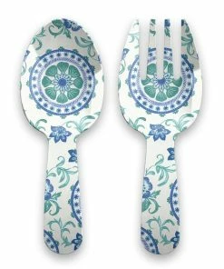 TarHong Melamine Tabletop Servers | Rio Turquoise Floral