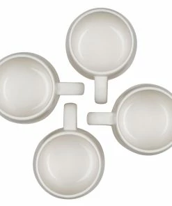 Le Creuset 13oz Heritage Mugs (Set Of 4) | Meringue White -Glassware & Drinkware Shop rs10958 pg70433a 13716 3