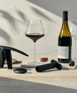 Le Creuset 5-Piece Wine Tools Set | Black & Grey -Glassware & Drinkware Shop rs16338 le creuset wineset ret lpr