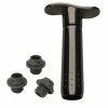 Le Creuset Wine Pump + 3 Stoppers | Black -Glassware & Drinkware Shop rs5519 wa137l 50
