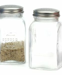RSVP International RSVP Retro Salt & Pepper Shakers - Clear