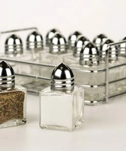 RSVP International RSVP Salt And Pepper Shakers W/ Rack