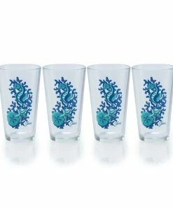 Fiesta® 16oz Cooler Glassware (Set Of 4) | Coastal Seahorse