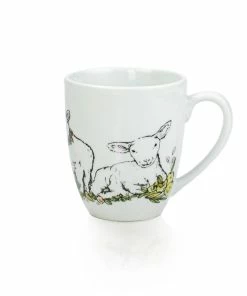 Everything Kitchens Barnyard Baby Animals 12oz Mugs (Set Of 4) | Assorted -Glassware & Drinkware Shop sheep mug view 1 1