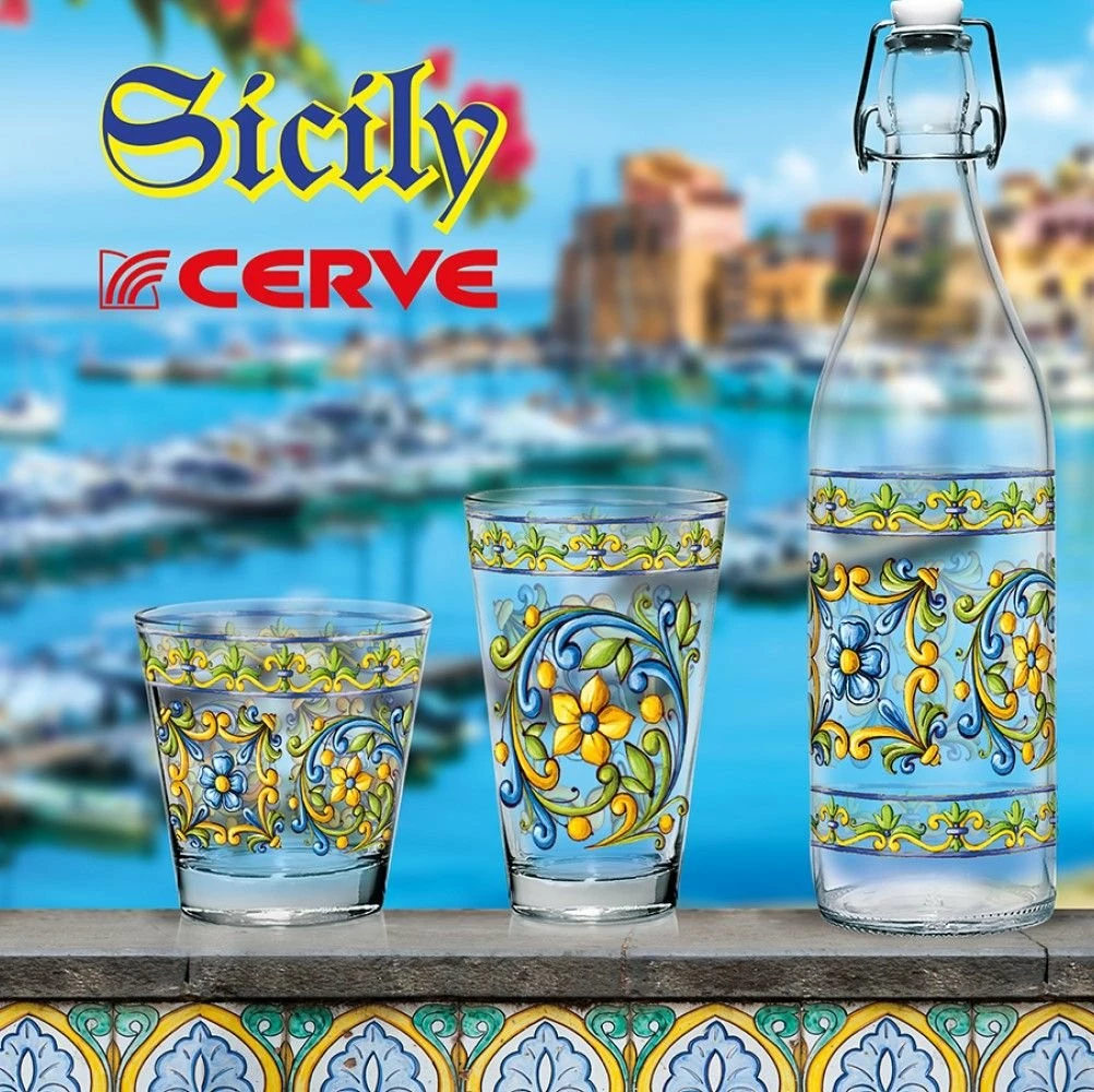 Cerve 33.8oz Swing Top Lory Glass Bottle | Sicily 4 Cerve 33.8oz Swing Top Lory Glass Bottle | Sicily - Image 2
