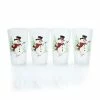 Fiesta® 16oz Cooler Glassware (Set Of 4) | Frosted Snowman -Glassware & Drinkware Shop snm215f 1
