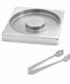 Swissmar Glass Rimmer With Garnish Tongs