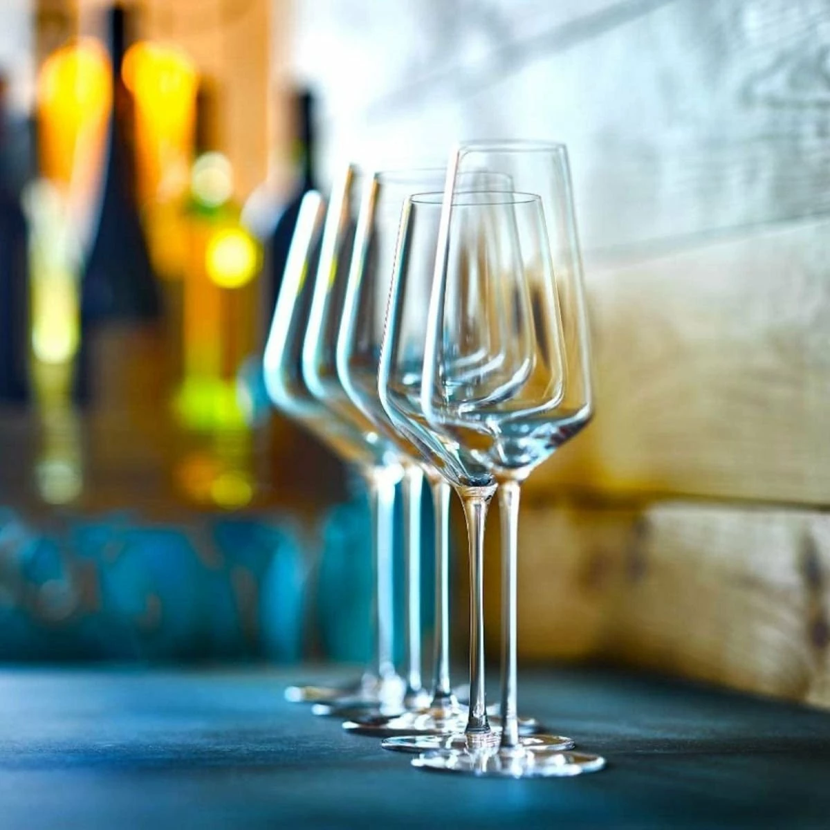 Stolzle 22.75oz STARlight Crystal Bordeaux Wine Glasses | Set Of 6 5 Stolzle 22.75oz STARlight Crystal Bordeaux Wine Glasses | Set Of 6 - Image 3