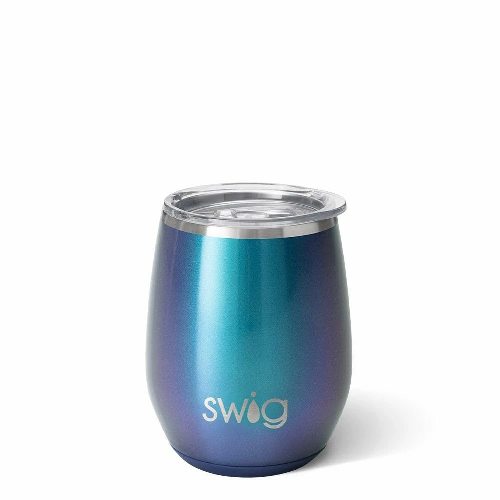 Swig Life™ 14oz Stemless Wine Cup | Shimmer Mermazing 3 Swig Life™ 14oz Stemless Wine Cup | Shimmer Mermazing