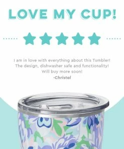 Swig Life™ 32oz Tumbler | Morning Glory -Glassware & Drinkware Shop swig life signature 32oz insulated stainless steel tumbler morning glory review