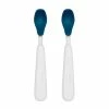 OXO Tot Feeding Spoon Set With Soft Silicone | Navy -Glassware & Drinkware Shop tot 61138200 2
