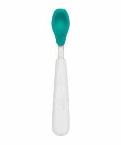 OXO Tot Feeding Spoon Set With Soft Silicone | Teal -Glassware & Drinkware Shop tot 61138300 2a