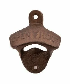 True Brands Bottle Opener - Rustic Wall-Mounted Farmhouse Style