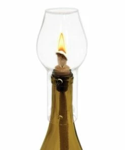 True Brands Hurricane Wine Bottle Lamp