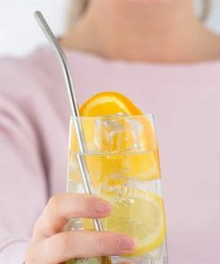 Typhoon PURE Metal Straws & Brush | Set Of 4 -Glassware & Drinkware Shop typhoon pure metal straws