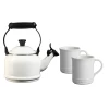 Le Creuset 1.25 Qt. Demi Kettle Tea Pot + 2 - 14oz Mugs Set | White -Glassware & Drinkware Shop untitled 5