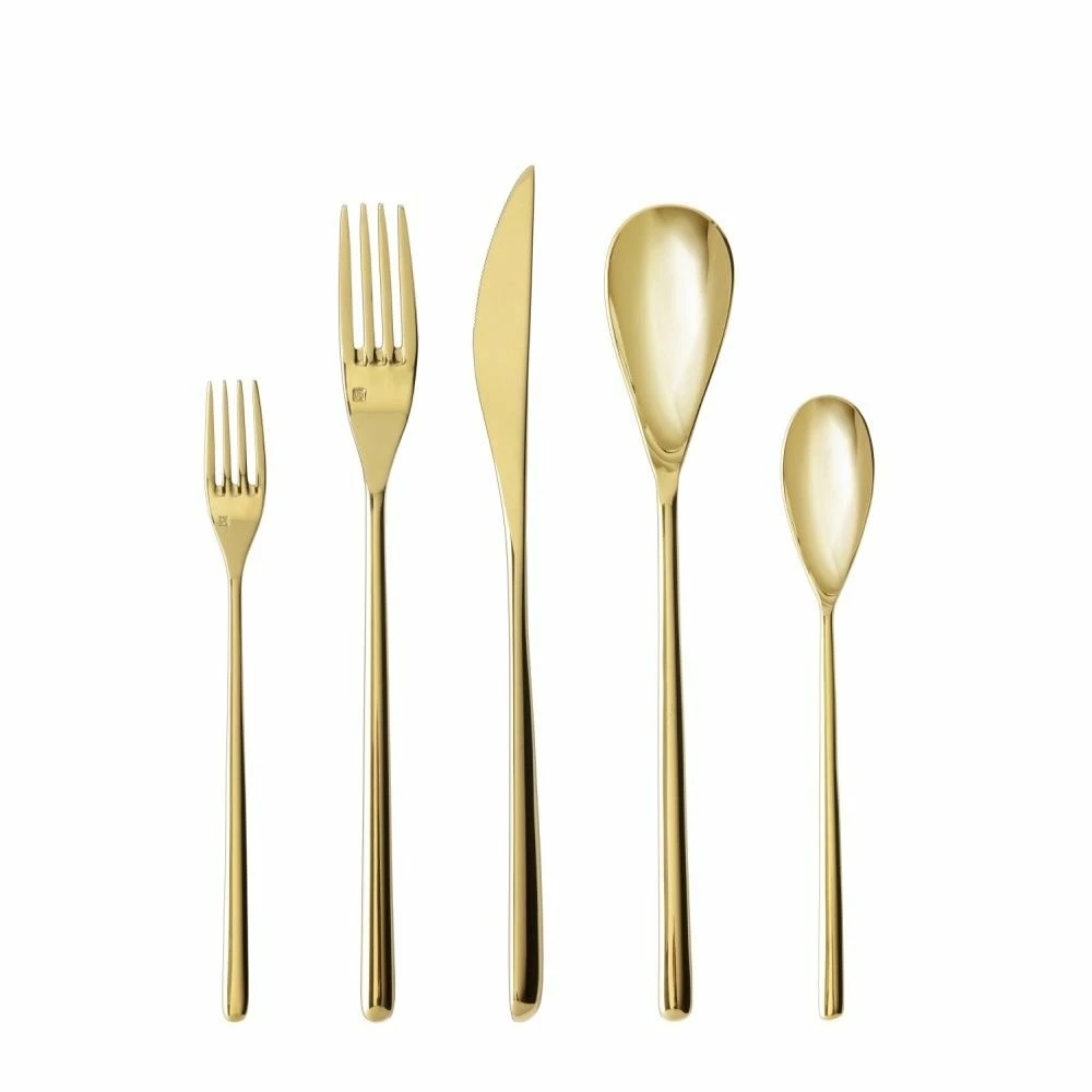 Fortessa Dragonfly 5-Piece Place Setting | Gold 3 Fortessa Dragonfly 5-Piece Place Setting | Gold
