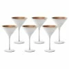 Stolzle 8oz Olympia Crystal Martini Glasses - Set Of 6 | White & Bronze 2 Stolzle 8oz Olympia Crystal Martini Glasses - Set Of 6 | White & Bronze -Glassware & Drinkware Shop white copper