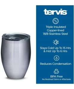 Tervis® 12oz Triple-Walled Insulated Stainless Steel Stemless Wine Tumbler With Lid | Yao Cheng® Citrus - Yellow -Glassware & Drinkware Shop wine1 2